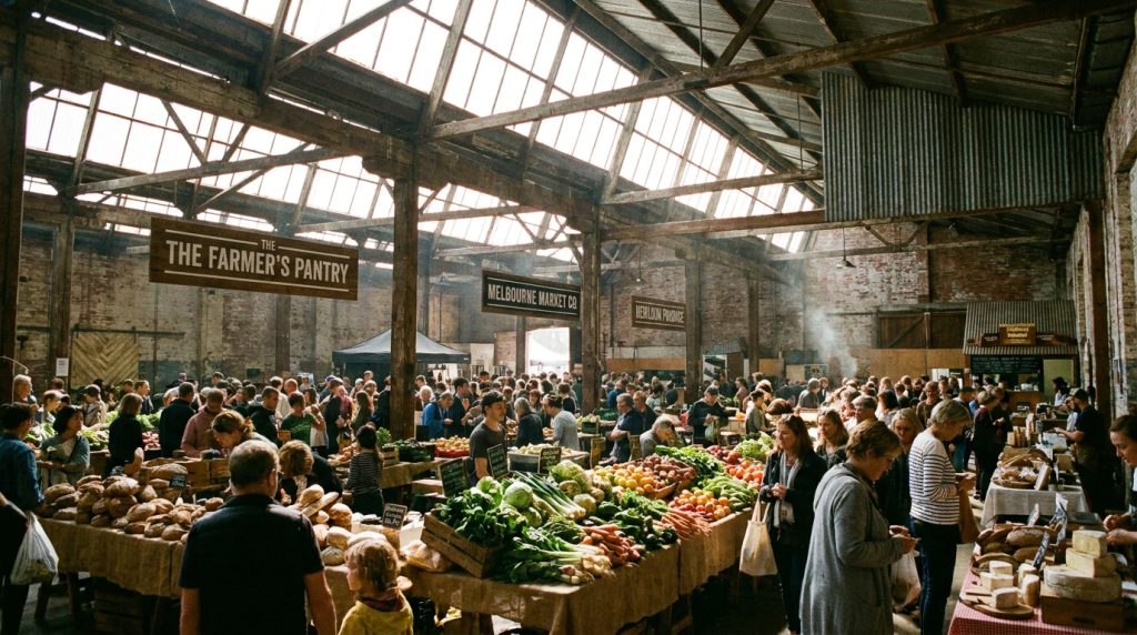 Eveleigh Farmers Markets — fresh produce every Saturday in a heritage railway workshop